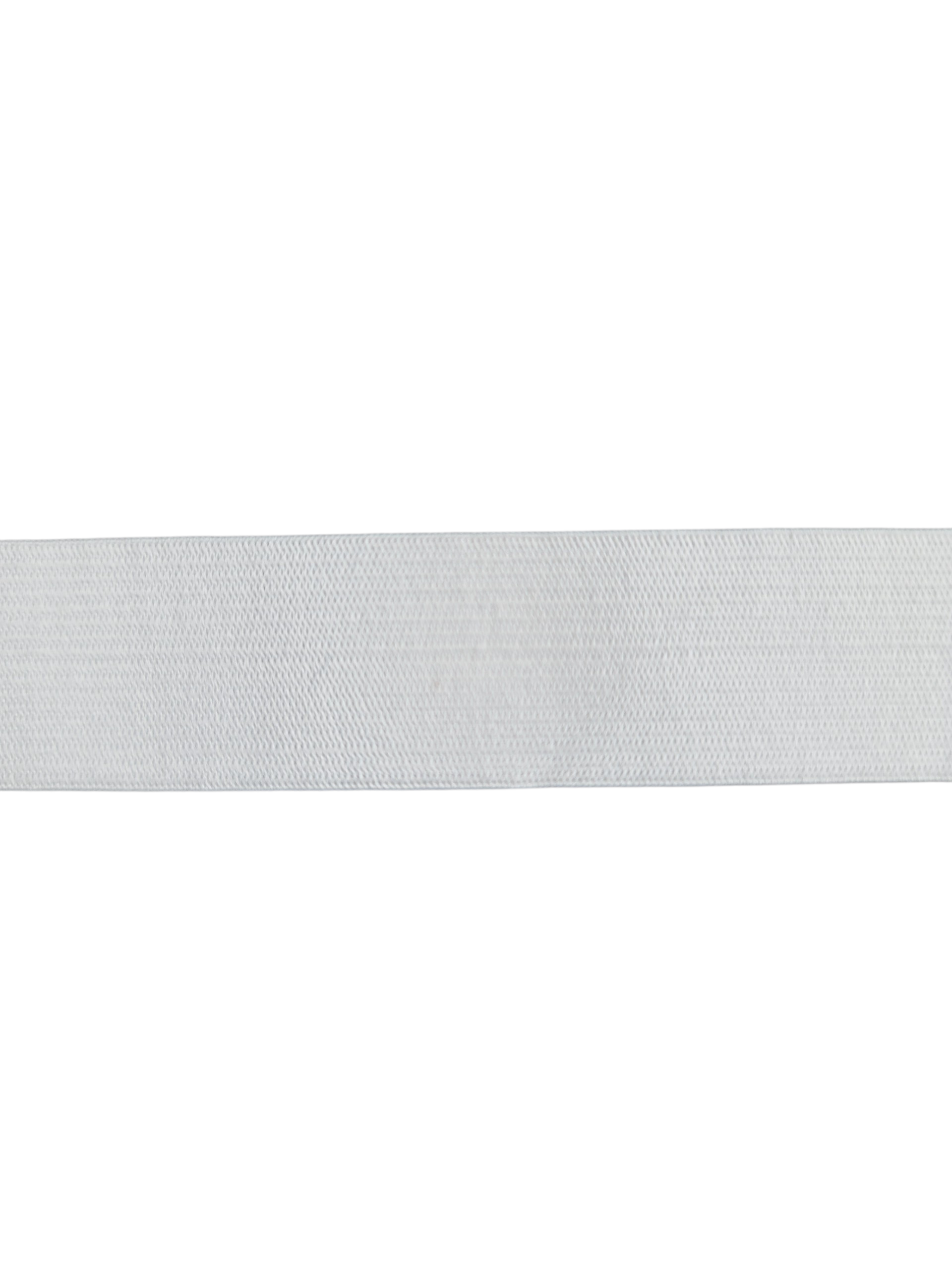 White 22mm soft elastic band shown in a close-up horizontal view.
