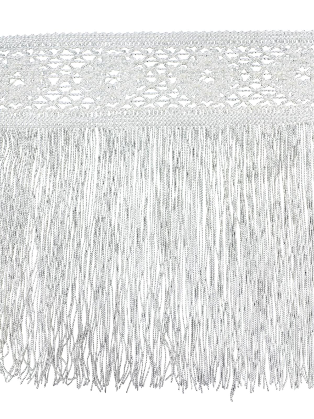 White Fringe Trim, 18cmx1m