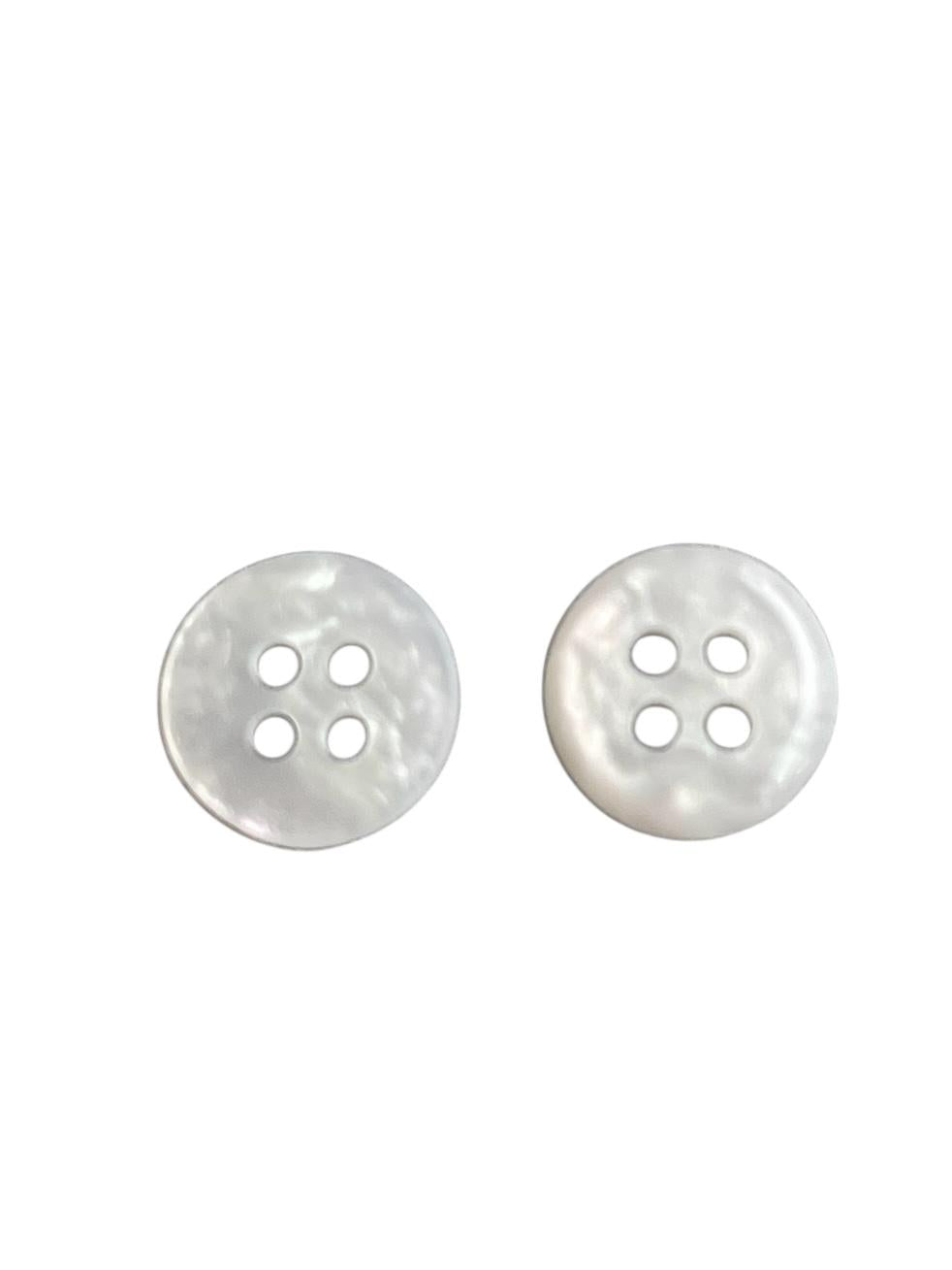 Galedi Pins Natural Shell Buttons – White Ivory Round Sewing Craft