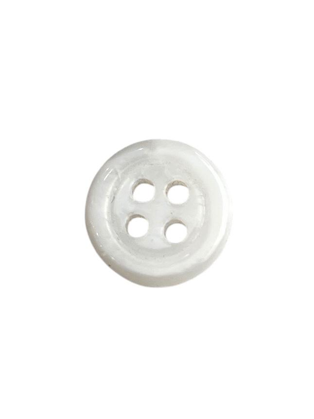 Galedi Pins Natural Shell Buttons – White Ivory Round Sewing Craft